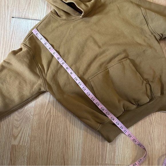 YZY Gap Brown Double Layer  Front Pocket Long Sleeve Hoodie- Size Youth/Child M - Picture 6 of 8